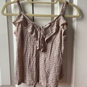loose ruffle tank
